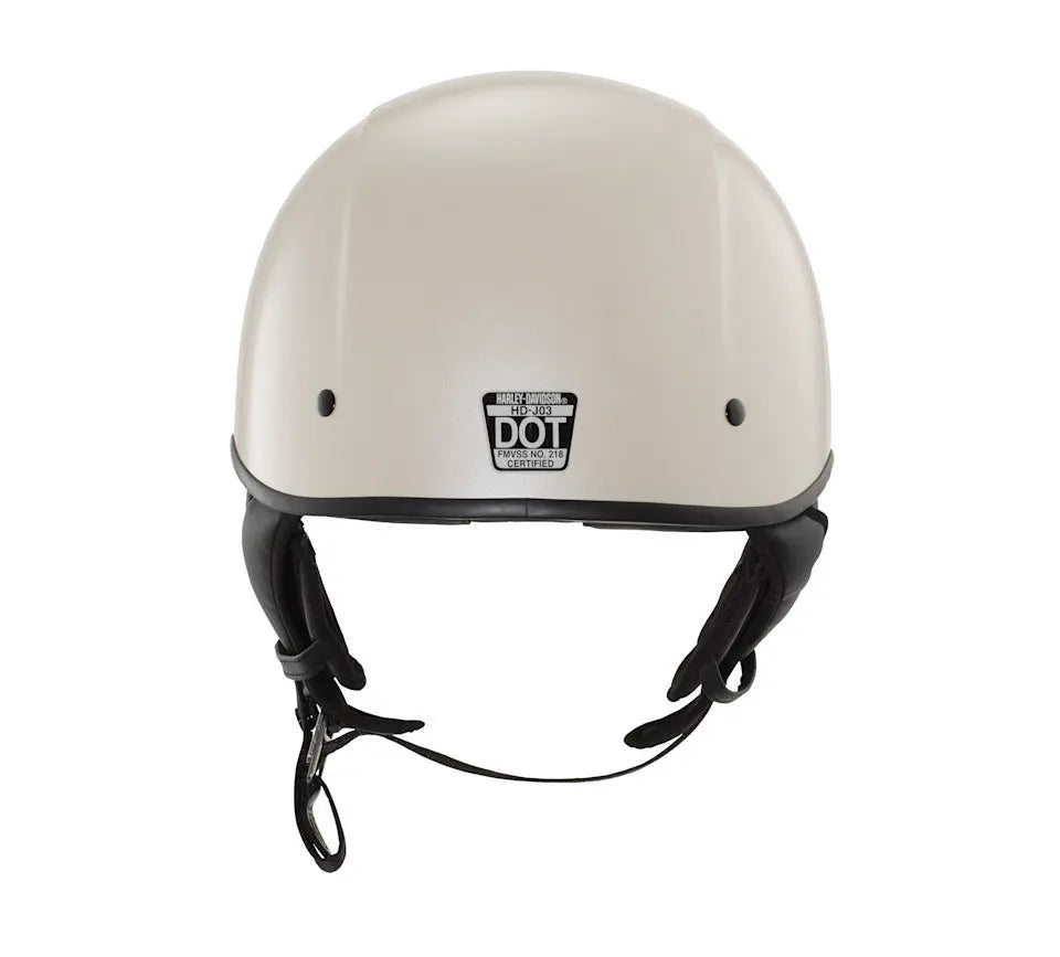 Busby Ultra-Light Sun Shield J03 1/2 Helmet - White Sand Pearl Gloss Harley Davidson