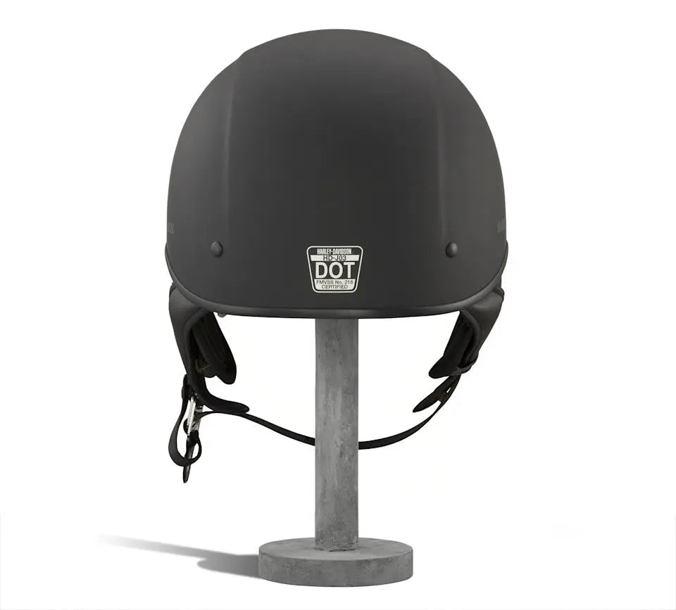 Lucid Ultra-Light Sun Shield J03 1/2 Helmet - Matte Black Harley Davidson