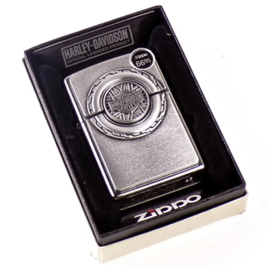 Chrome Harley Davidson Zippo Lighter Harley Davidson